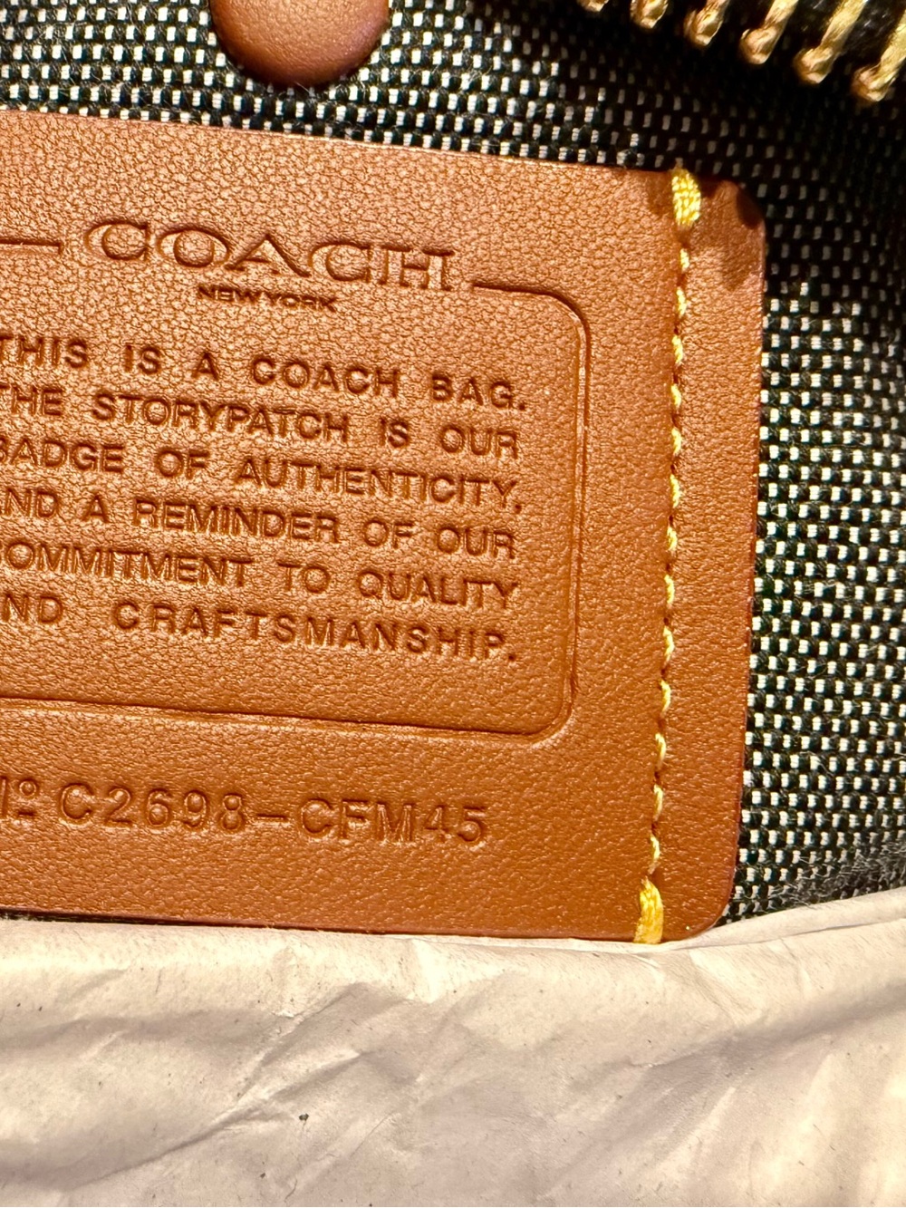Coach drifter 31 Black Pebbled Leather Shoulder Bag - Picture 9 of 16
